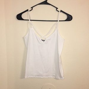 Charolette Russe White String Tank Top